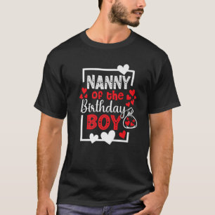 T-shirt Nounou du garçon d'anniversaire Nounou Garçon Anni