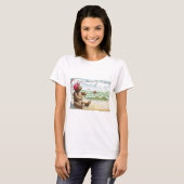 T-shirt Nounours au rivage (Devant entier)