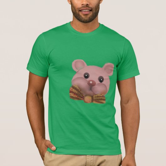 T-shirt nounours avec ruban (Devant)