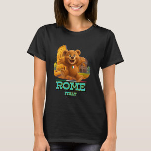 T-shirt Nounours Teddy Bear à Rome Italie au Colisée qui s