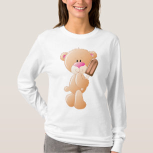 T-shirt Nounours tenant une glace au chocolat