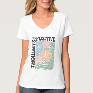 T-shirt Nourrir la Positivité : Portez Votre Croissance !