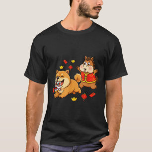 T-shirt Nourriture Chinoise pour Cheval Chow Chow Chien En