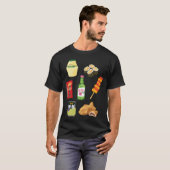 T-shirt nourriture coréenne (Devant entier)