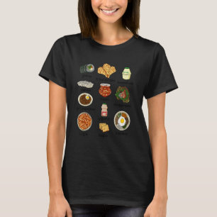 T-shirt Nourriture Coréenne Populaire Kimchi Bibimbap Amou