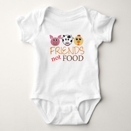 T-shirt Nourriture d'amis pas (Devant)