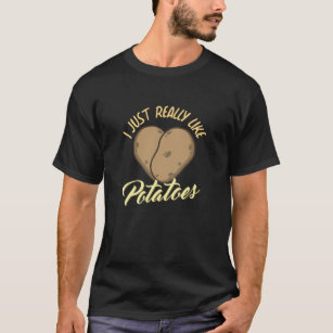 T-shirt Nourriture de l'amoureux de la pomme de terre