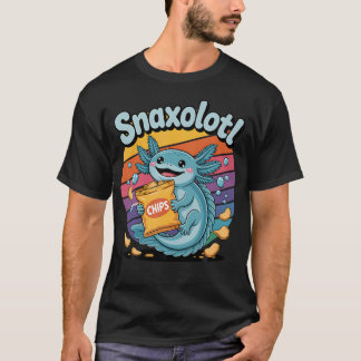 T-shirt Nourriture de Snaxolotl Kawaii Axolotl Friandises