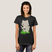 T-shirt Nourriture du bol de chat (Devant entier)