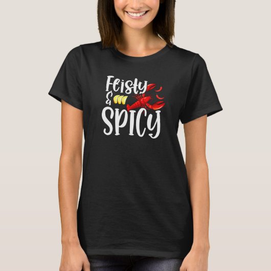 T-shirt Nourriture Fraisée Et Épicée De Crawfish (Devant)