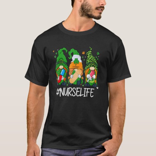 T-shirt Nourriture Gnomies mignonnes Vie St Patrick S Jour (Devant)