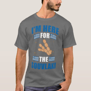 T-shirt Nourriture grecque Souvlaki Grèce Platravel ami
