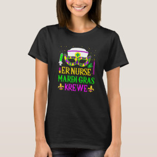 T-shirt Nourriture Krewe Masques de soins infirmiers Mardi