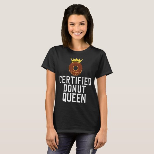 T-shirt Nourriture Queen Donut Certifiée 1 (Devant entier)