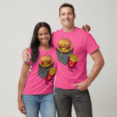 T-shirt Nourriture Rapide Dans Frites De Burger De Poche P (Unisexe)