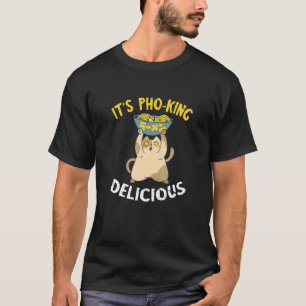T-shirt Nourriture vietnamienne Pho Bowl It S Pho King Cat