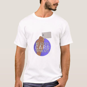 T-shirt Nous acceptons les paiements par carte