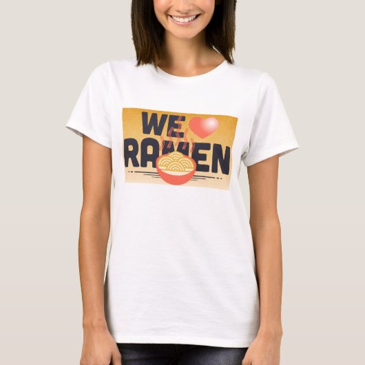 T-shirt nous aimons des ramen (Devant)