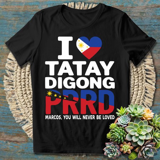 T-shirt Nous aimons Duterte | Je Me Trouve Avec PRRD Rodri