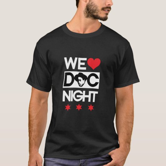 T-shirt Nous aimons la nuit de Doc. (les étoiles rouges de (Devant)