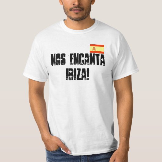 T-shirt Nous aimons la pièce en t d'Ibiza (Devant)