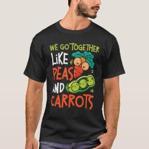 T-shirt Nous Allons Ensemble Comme Des Pois Et Des Carotte