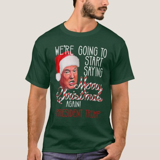 T-shirt Nous allons recommencer à dire Joyeux Noël (Devant)