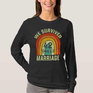 T-shirt Nous Avons Survécu 42 Ans De Mariage Couple 42nd A
