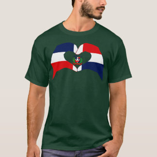 T-shirt Nous Coeur République Dominicaine Patriot Multinat