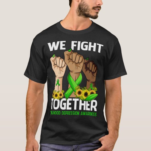 T-shirt Nous combattons ensemble la prise de conscience de (Devant)