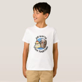 T-shirt Nous Devons Coller Ensemble Funny Sticky Tape Coll (Devant entier)