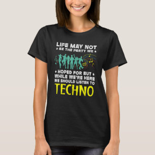 T-shirt Nous Devons Écouter Techno Music Edm Raver Headban
