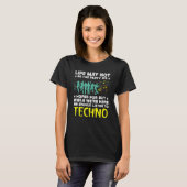 T-shirt Nous Devons Écouter Techno Music Edm Raver Headban (Devant entier)