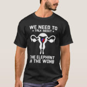T-shirt Nous Devons Parler De L'Éléphant Dans L'Amusement  (Devant)