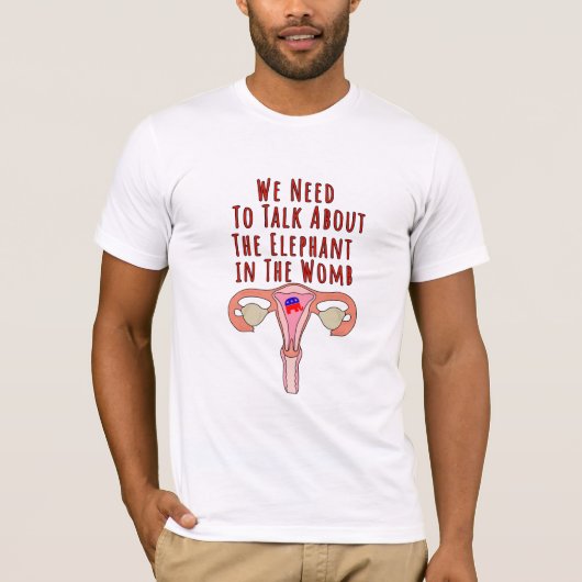 T-shirt Nous devons parler de l'éléphant dans le ventre (Devant)