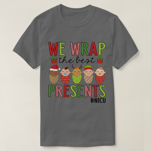T-shirt Nous Enveloppons Les Meilleurs Présentations NICU  (Design devant)