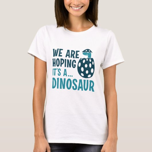 T-shirt Nous espérons que c’est un dinosaure (Devant)