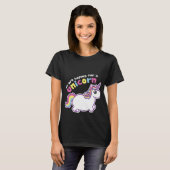 T-shirt Nous espérons une chemise de maternité de noir de (Devant entier)