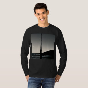 T-shirt Nous étions ici hommes noir manches longues T-shir