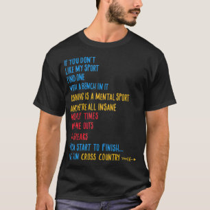 T-shirt Nous exécutons Cross-Country Runner CC Runner Cad