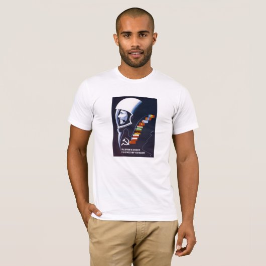 T-shirt Nous faisons à l'espace le Forever paisible - (Devant entier)