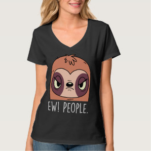 T-shirt Nous Gens Mignons Animal Lazy Pour Une Fente Rando