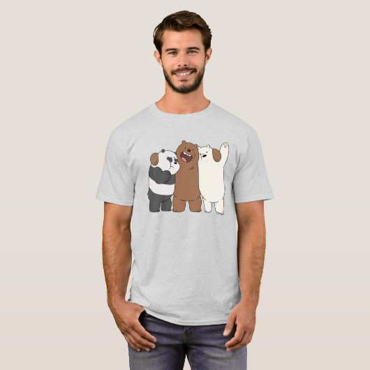 T-shirt Nous, Groupe Ours nu (Devant entier)