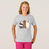 T-shirt Nous, Groupe Ours Nus Hug (Devant entier)