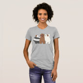 T-shirt Nous, Groupe Ours Nus Hug (Devant entier)