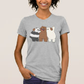 T-shirt Nous, Groupe Ours Nus Hug (Devant)
