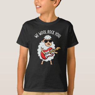 T-shirt Nous la laine vous rockez Mouton drôle Pun BG fonc