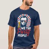 T-shirt Nous Le Parti Le Peuple Abraham Lincoln Patriotiqu (Devant)