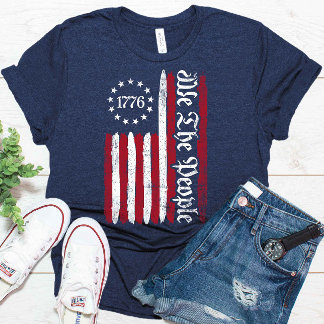 T-shirt Nous Le Peuple 1776 Betsy Ross Drapeau 4 juillet