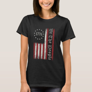 T-shirt Nous Le Peuple 1776 Drapeau Américain Patriotique